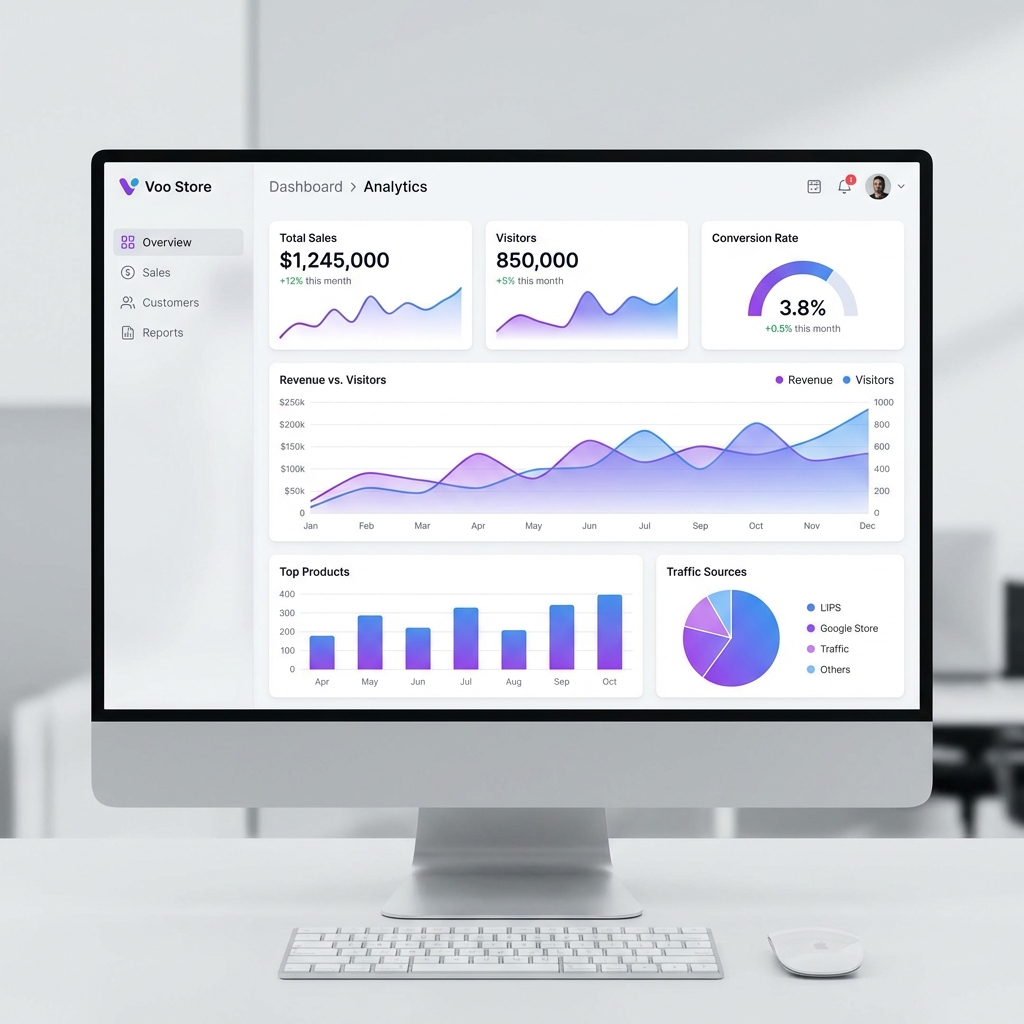 لوحة تحليلات متجر فوو